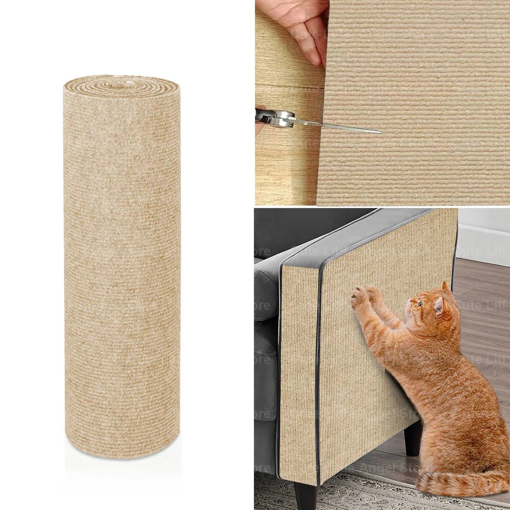 40x300cm chat Scratcher canapé protecteur chats Scratcher Pad conseil Protection trimable auto-adhésif tapis bricolage chat Scratch Mat