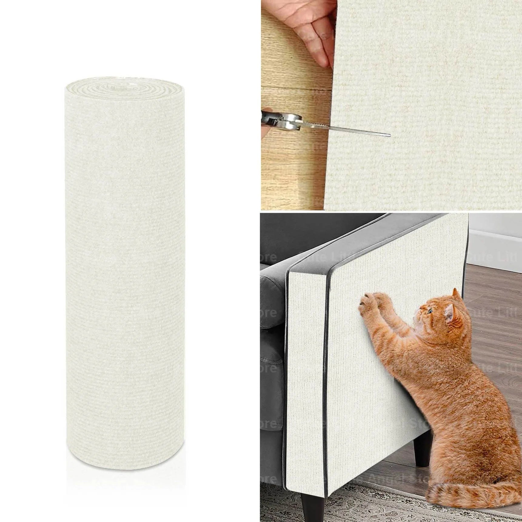 40x300cm chat Scratcher canapé protecteur chats Scratcher Pad conseil Protection trimable auto-adhésif tapis bricolage chat Scratch Mat