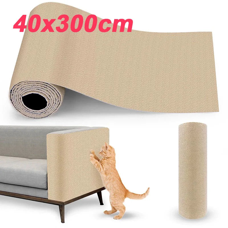 40x300cm chat Scratcher canapé protecteur chats Scratcher Pad conseil Protection trimable auto-adhésif tapis bricolage chat Scratch Mat